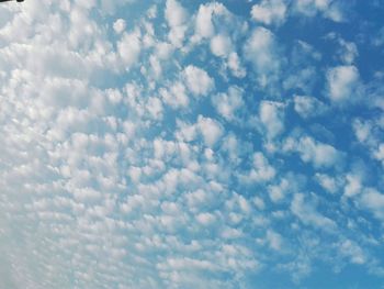 Low angle view of clouds in sky