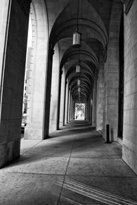 Empty corridor of building