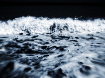 Water splashing in sea