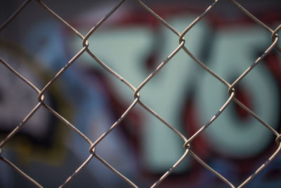 Full frame shot of chainlink fence