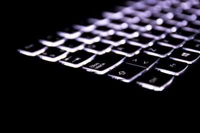 Close-up of computer keyboard