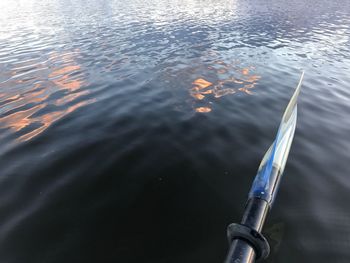 Water and paddle
