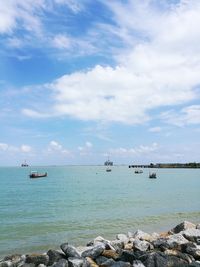 Scenic view of sea against sky