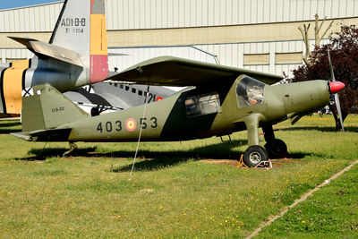 View of airplane at airport