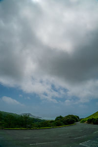 Scenic view of trees against sky