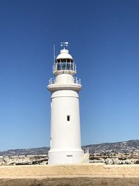 Lighthouse against clear sky