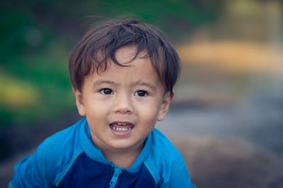 Portrait of cute boy