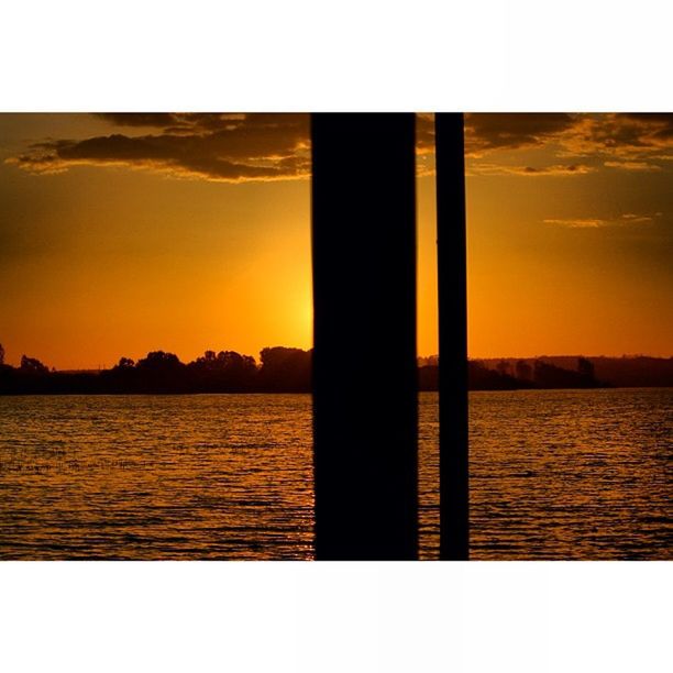 sunset, water, transfer print, tranquil scene, tranquility, scenics, reflection, beauty in nature, lake, silhouette, orange color, nature, auto post production filter, idyllic, rippled, waterfront, sky, river, sun, outdoors