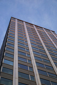 Low angle view of modern building against sky