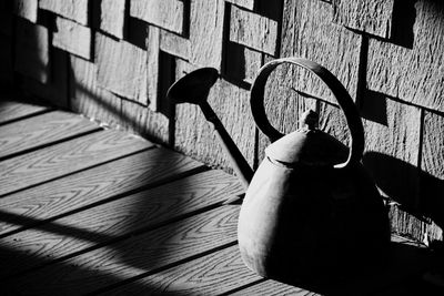 Empty benches in the dark