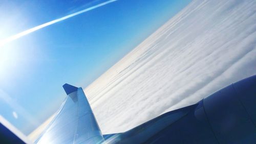 Low angle view of blue sky