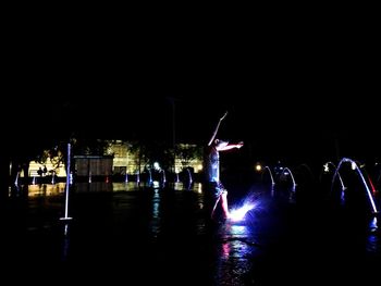 People at night