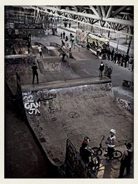 People on city street