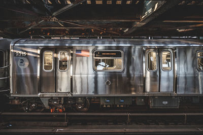 Train at railroad station