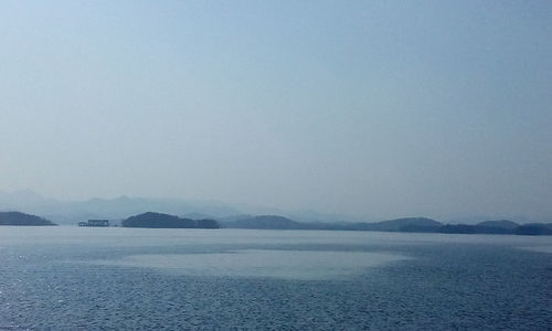 Scenic view of mountain range