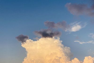 Low angle view of clouds in sky