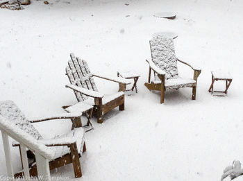 View of empty chairs