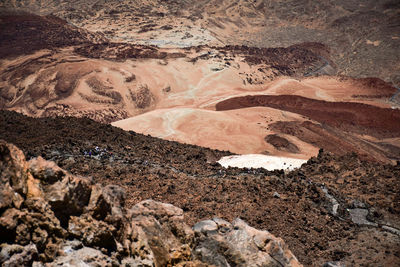 Aerial view of desert