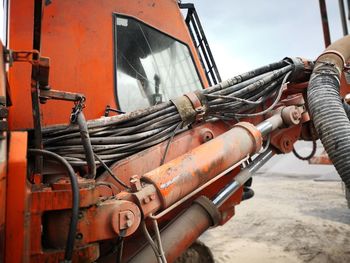 Close-up of rusty vehicle