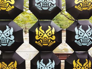 Full frame shot of multi colored wall