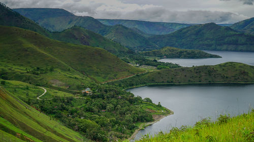 Scenic view of lake