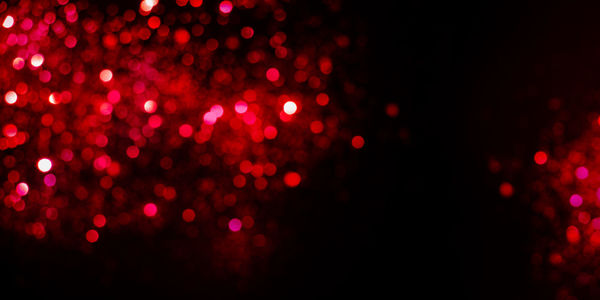 Defocused image of illuminated lights at night