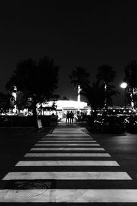 View of street lights at night