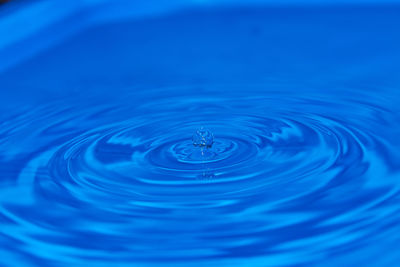 High angle view of rippled water