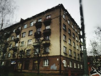 Low angle view of building against sky