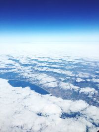 Scenic view of snow covered landscape