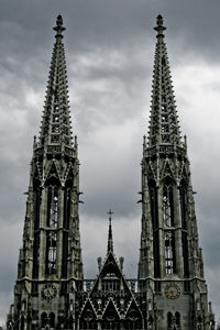 Low angle view of church against sky