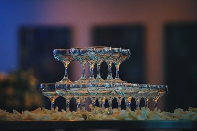 Close-up of glass on table
