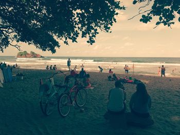 People on beach