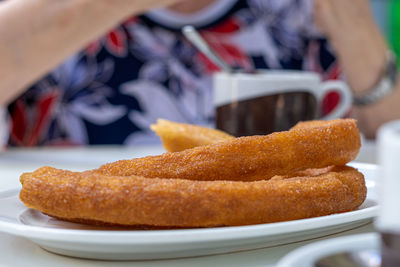 Close-up of food in plate