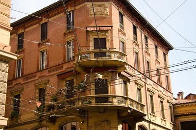 Low angle view of buildings in city