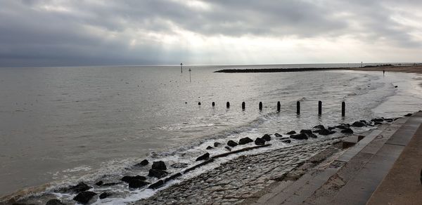 Scenic view of sea against sky