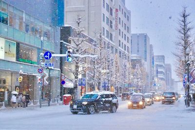 View of city street