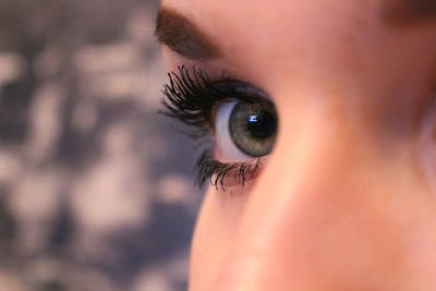 Close-up of woman eye