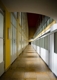 Empty corridor of building