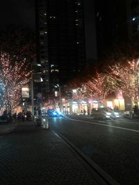 City street at night