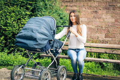 Woman using mobile phone