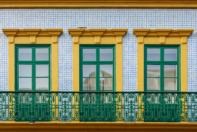 Exterior of yellow building