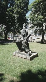 Statue in park