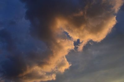 Low angle view of clouds in sky