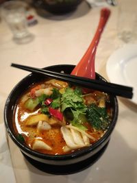 Close-up of food in bowl