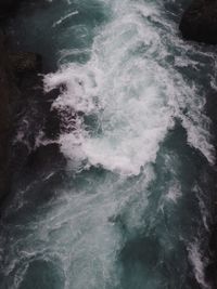 Close-up of waves in sea