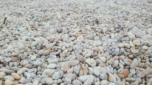 Full frame shot of pebbles