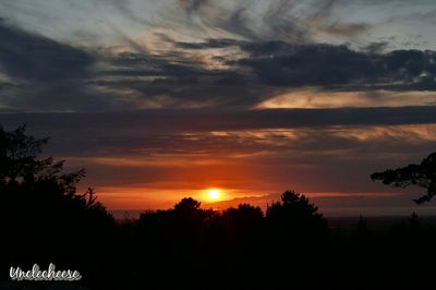 Scenic view of sunset sky