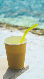 Close-up of drink on table