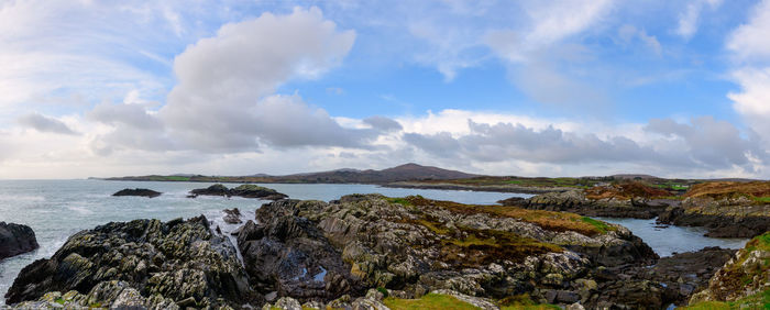 Panoramic view of sea against sky